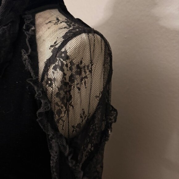 Killstar Black Dress Sz M Lace Whimsygoth Sexy Witch Wicca Halloween Goth - Picture 6 of 11